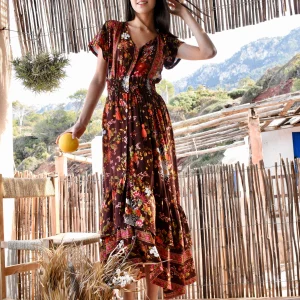 Vestido boho estampado floral